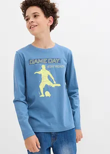 Triko s dlouhým rukávem, z čisté organické bavlny, bonprix