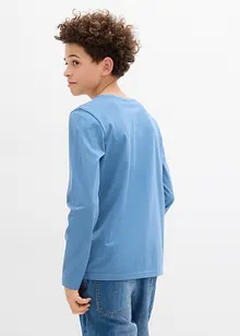 Triko s dlouhým rukávem, z čisté organické bavlny, bonprix