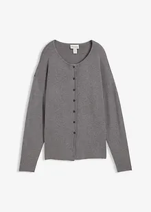 Vypasovaný pletený kabátek z viskózové směsi, bonprix