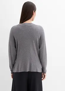 Vypasovaný pletený kabátek z viskózové směsi, bonprix