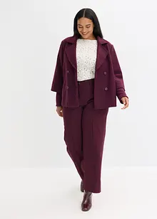 Kabanový kabátek s pletenými rukávy, bonprix