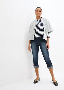 Džíny Slim Fit, Mid Waist, bavlna, bonprix