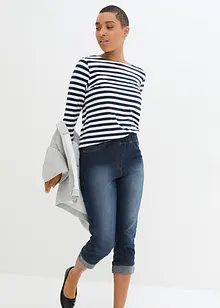 Džíny Slim Fit, Mid Waist, bavlna, bonprix