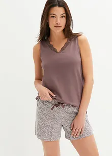 Krátké pyžamo s jemnou krajkou, bonprix