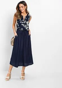 Viskózová maxi sukně, bonprix