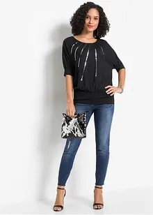 Tričko ze splývavé viskózové směsi, bonprix