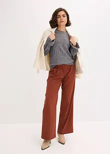 Ažurový pletený svetr, bonprix