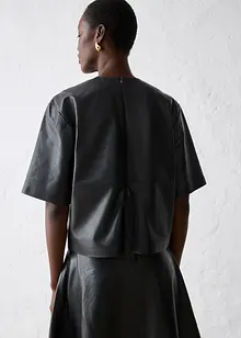 Kožená tunika z napa jehnětiny, bonprix