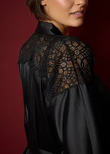 Saténové kimono s lesklým efektem, bonprix