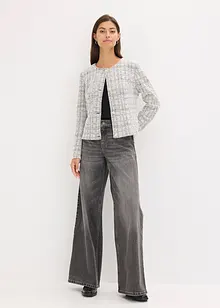 Kardigan z buklé z bavlny, bonprix