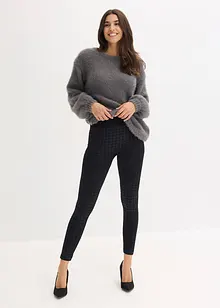 Bezešvé termo legíny s měkkým rubem a kohoutí stopou, bonprix