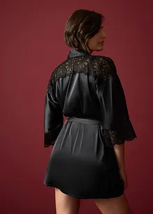 Saténové kimono s lesklým efektem, bonprix