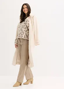 Žakárový oversize svetr s pajetkami, bonprix