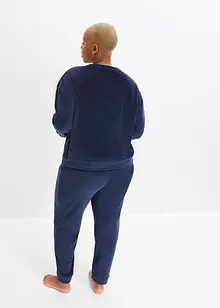 Hebká domácí souprava ze sametu, bonprix