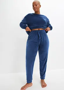 Hebká domácí souprava ze sametu, bonprix