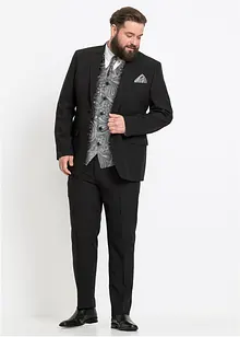 Svatební oblek s vestou a plastronem (5dílná souprava), Regular Fit, bonprix
