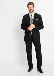 Svatební oblek s vestou a plastronem (5dílná souprava), Regular Fit, bonprix
