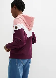 Mikina s kapucí a velkým límcem, bonprix