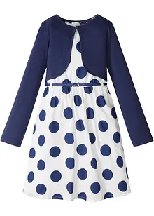 Šaty + pásek + bolerko (3dílná souprava), bonprix