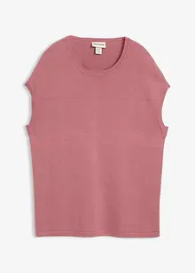 Svetr bez rukávů z měkké směsi s viskózou, bonprix