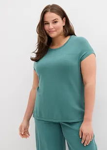 Svetr bez rukávů z měkké směsi s viskózou, bonprix