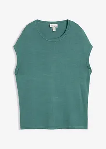 Svetr bez rukávů z měkké směsi s viskózou, bonprix