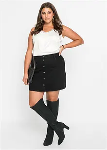 Strečová džínová sukně, bonprix