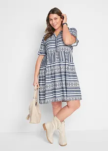 Úpletové šaty ze splývavé viskózové směsi, bonprix