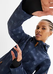 Softshellová bunda s květinovým vzorem, vodoodpudivá úprava, bonprix