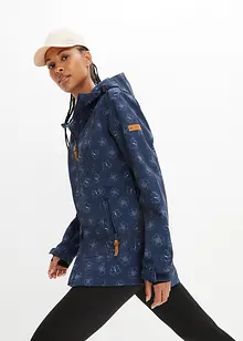 Softshellová bunda s květinovým vzorem, vodoodpudivá úprava, bonprix