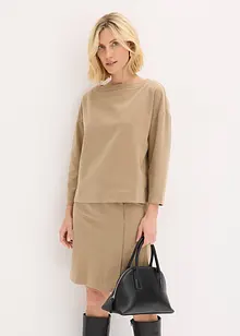 Tunika z pevného materiálu se vzorem rybí kosti, bonprix