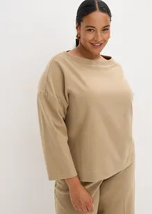 Tunika z pevného materiálu se vzorem rybí kosti, bonprix