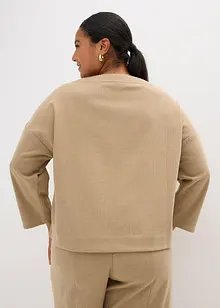 Tunika z pevného materiálu se vzorem rybí kosti, bonprix