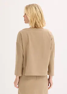 Tunika z pevného materiálu se vzorem rybí kosti, bonprix