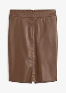 Trendová pouzdrová sukně z umělé kůže, bonprix