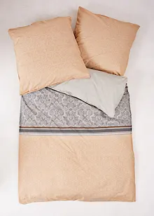 Souprava povlečení s proužky a ornamenty, z perkálu, bonprix