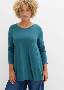 Triko s dlouhým rukávem, z měkké viskózy, bonprix