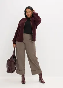 Pletený kabátek s copánkovým vzorem, bonprix