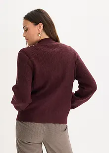 Pletený kabátek s copánkovým vzorem, bonprix