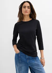Tričko s 3/4 rukávem, s čistou organickou bavlnou, bonprix
