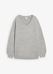 Měkký svetr z jemné pleteniny, s balonovými rukávy, bonprix