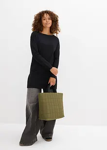 Dlouhý svetr s recyklovanou bavlnou, bonprix