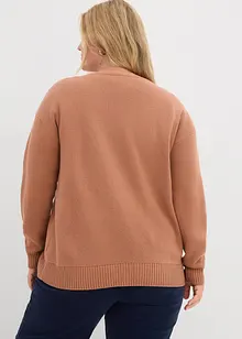 Kabátek z jemné žebrované pleteniny Milano, bonprix