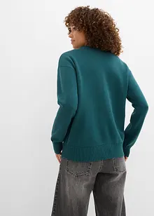 Kabátek z jemné žebrované pleteniny Milano, bonprix