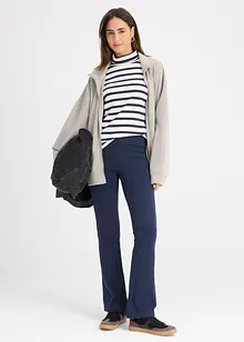 Kalhoty do zvonu, z organické bavlny se strečem, bonprix