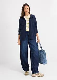 Dlouhá mikina na zapínání, bonprix