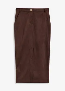 Pouzdrová sukně z imitace velurové kůže, bonprix