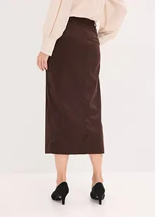 Pouzdrová sukně z imitace velurové kůže, bonprix