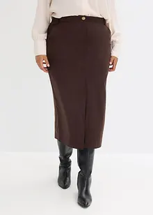 Pouzdrová sukně z imitace velurové kůže, bonprix