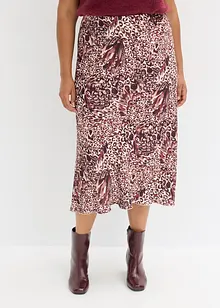 Saténová sukně se strukturou, bonprix